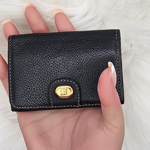Dunhill Black Leather Key Case - Picture 1 of 8